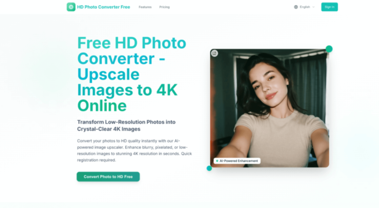 HD Photo Converter screenshot and logo